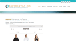 Desktop Screenshot of expressingyourtruth.net