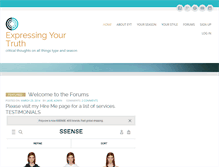 Tablet Screenshot of expressingyourtruth.net